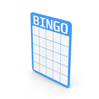Blue Bingo Paper PNG & PSD Images