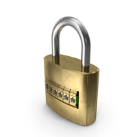 Combination Padlock With Pin PNG & PSD Images