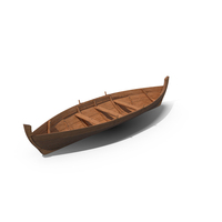 Wooden Row Boat PNG & PSD Images