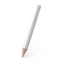 Pencils Mockup Type 02 Section 01 Pose 03 White Body PNG & PSD Images
