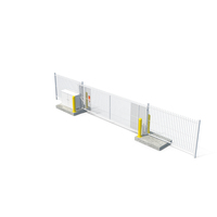 Auto Gate System Vertical Pivot White PNG & PSD Images