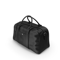 Leather Travel Bag Black PNG & PSD Images