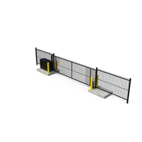 Industrial Vertical Gate Black PNG & PSD Images