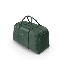 Leather Travel Bag Green PNG & PSD Images