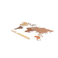 Wood Created World Map PNG & PSD Images