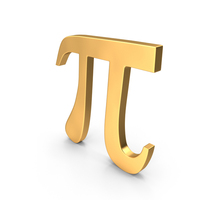 Pi Symbol Gold PNG & PSD Images