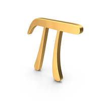 Pi Symbol Gold PNG & PSD Images