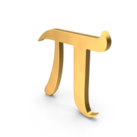 Pi Symbol Gold PNG & PSD Images