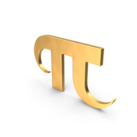 Pi Symbol Gold PNG & PSD Images