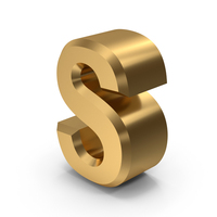 Gold Letter S PNG & PSD Images