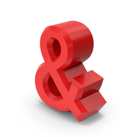 Red Ampersand PNG & PSD Images