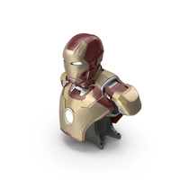 Iron Man Mark 42 Bust PNG & PSD Images