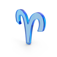 Glass Aries Zodiac Sign PNG & PSD Images