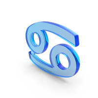 Cancer Astrological Sign Zodiac Icon Glass PNG & PSD Images