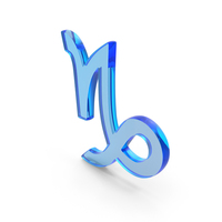 Capricorn Astrological Sign Zodiac Icon Glass PNG & PSD Images