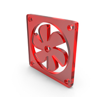 Cooler Fan Wings Icon Glass PNG & PSD Images