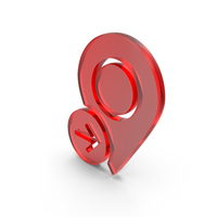 Glass Side Arrow GPS Location Icon PNG & PSD Images