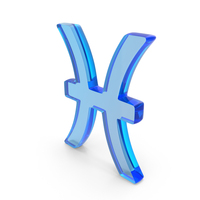 Pisces Astrological Sign Zodiac Icon Glass PNG & PSD Images
