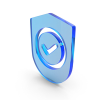 Glass Security Shield Icon PNG & PSD Images