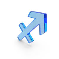 Sagittarius Astrological Sign Zodiac Icon Glass PNG & PSD Images
