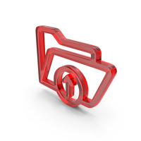 Glass Upload Folder Icon PNG & PSD Images