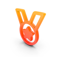Medal Ribbon Symbol Glowing PNG & PSD Images