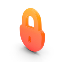 Pad Lock Symbol Glowing PNG & PSD Images