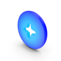 Plus Coin Symbol Glowing PNG & PSD Images