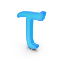 Tau Greek Symbol Glowing PNG & PSD Images