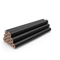 Pencils Mockup Black Body PNG & PSD Images