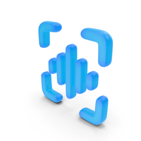 Voice Scan Symbol Glowing PNG & PSD Images