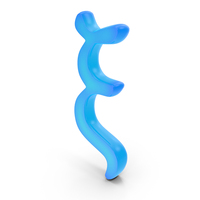 XI Greek Symbol Glowing PNG & PSD Images