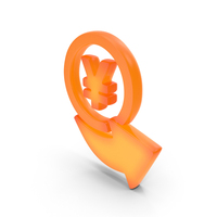 Yen Exchange Symbol Glowing PNG & PSD Images