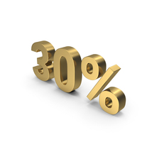 30% Gold Sign PNG & PSD Images