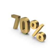 70% Gold Sign PNG & PSD Images