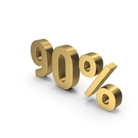 Gold 90% Sign PNG & PSD Images