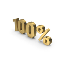 100% Gold Sign PNG & PSD Images