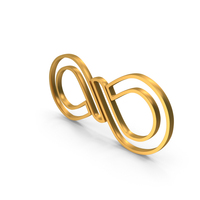 Gold Sailor Infinity knot Outline Icon PNG & PSD Images
