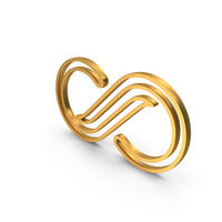 Out Line Infinity Monochrome Curvy Infinity Icon Gold PNG & PSD Images