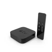 Apple TV with Remote Control PNG & PSD Images