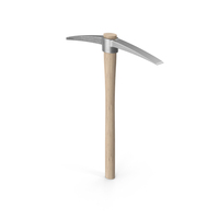 Pickaxe With Wooden Handle PNG & PSD Images