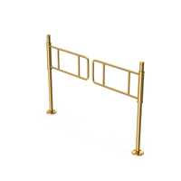 Gold Access Control Gates PNG & PSD Images