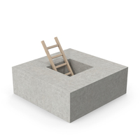Wooden Ladder And Hole PNG & PSD Images
