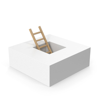 Wooden Ladder And Hole PNG & PSD Images