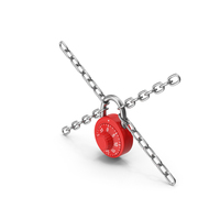Red Chained Padlock PNG & PSD Images