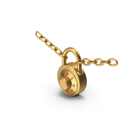 Hanging Chained Combination Padlock PNG & PSD Images