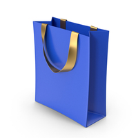Blue Shopping Bag PNG & PSD Images