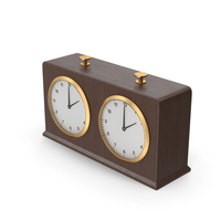 Dark Wood Chess Clock PNG & PSD Images