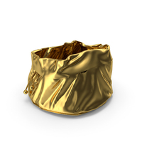 Gold Open Santa Claus Bag PNG & PSD Images