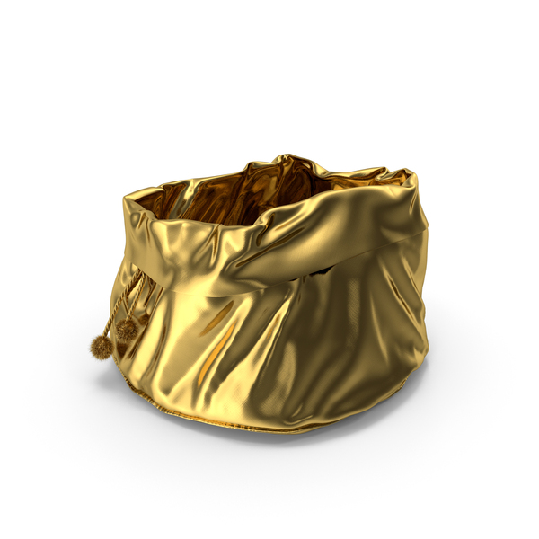 Gold Open Santa Claus Bag PNG & PSD Images